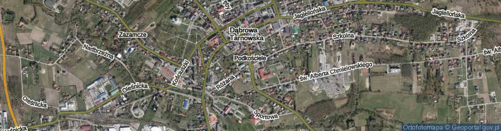Zdjęcie satelitarne Rondo Jakubiaka, ks. prał. rondo.